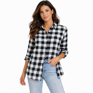 Banana Republic Dillon Classic Fit Buffalo Check Shirt Size Medium